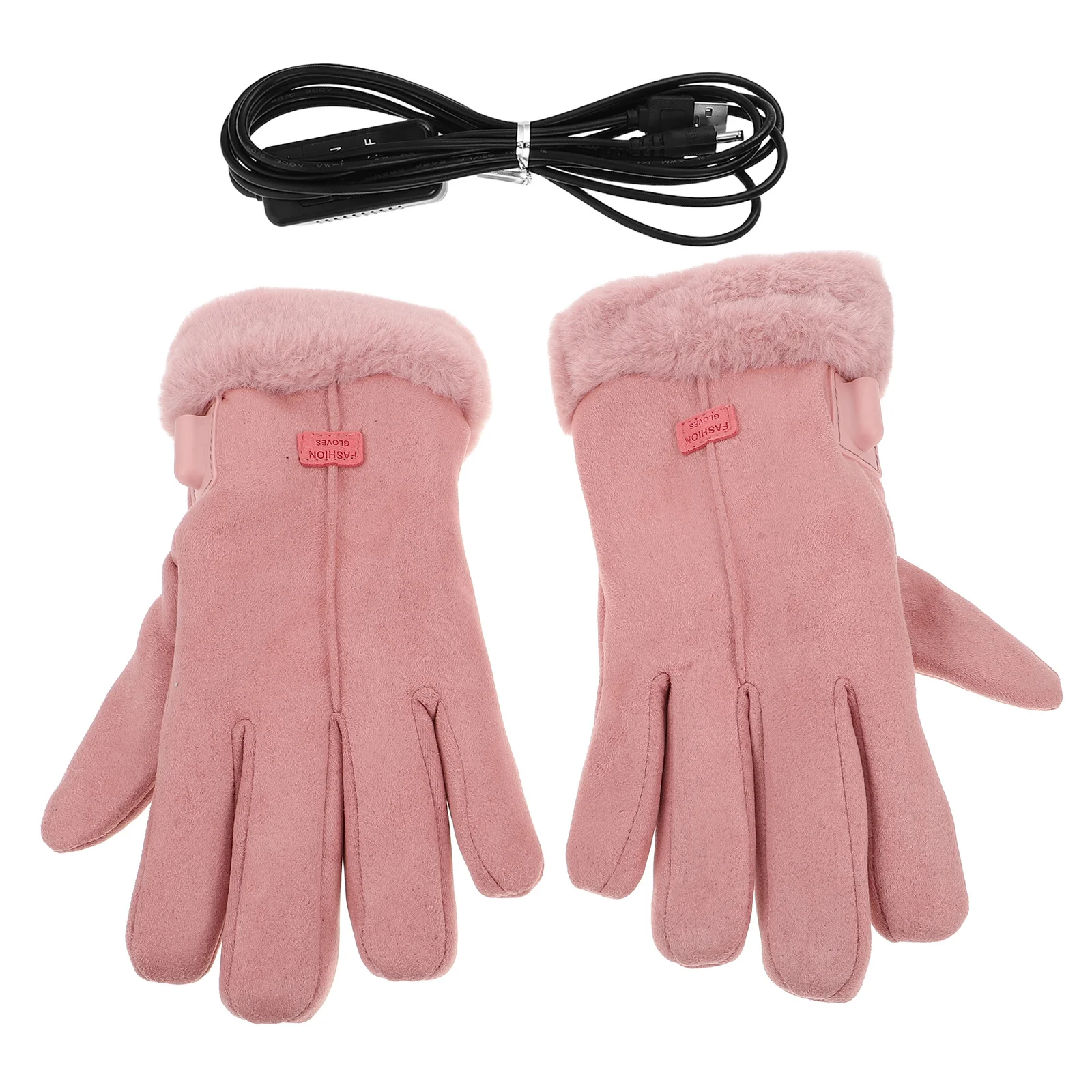 

1 Pair Heated Gloves For Women Rechargeable Electric Warm Skiing Cycling Outdoor Winter Windproof Thermal Hand Warmer Mittens