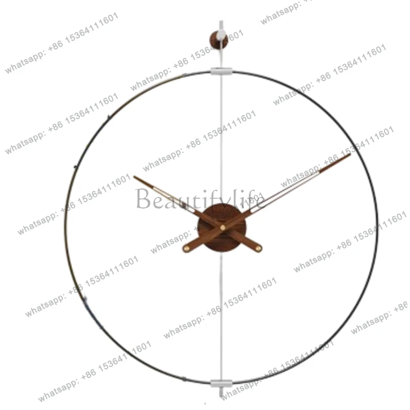 Modern Light Luxury Clock Wall Creative Art Living Room Simple Wall Clock Silent Aesthetic Cute Horloge Murale Wall Decoration