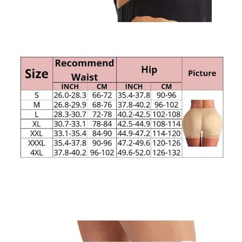 Padded Butt Lifter Corrective Underwear Butt Enhancer Body Shaper Modeling Strap Fake Hip Shapwear Underwear Push Up Panties