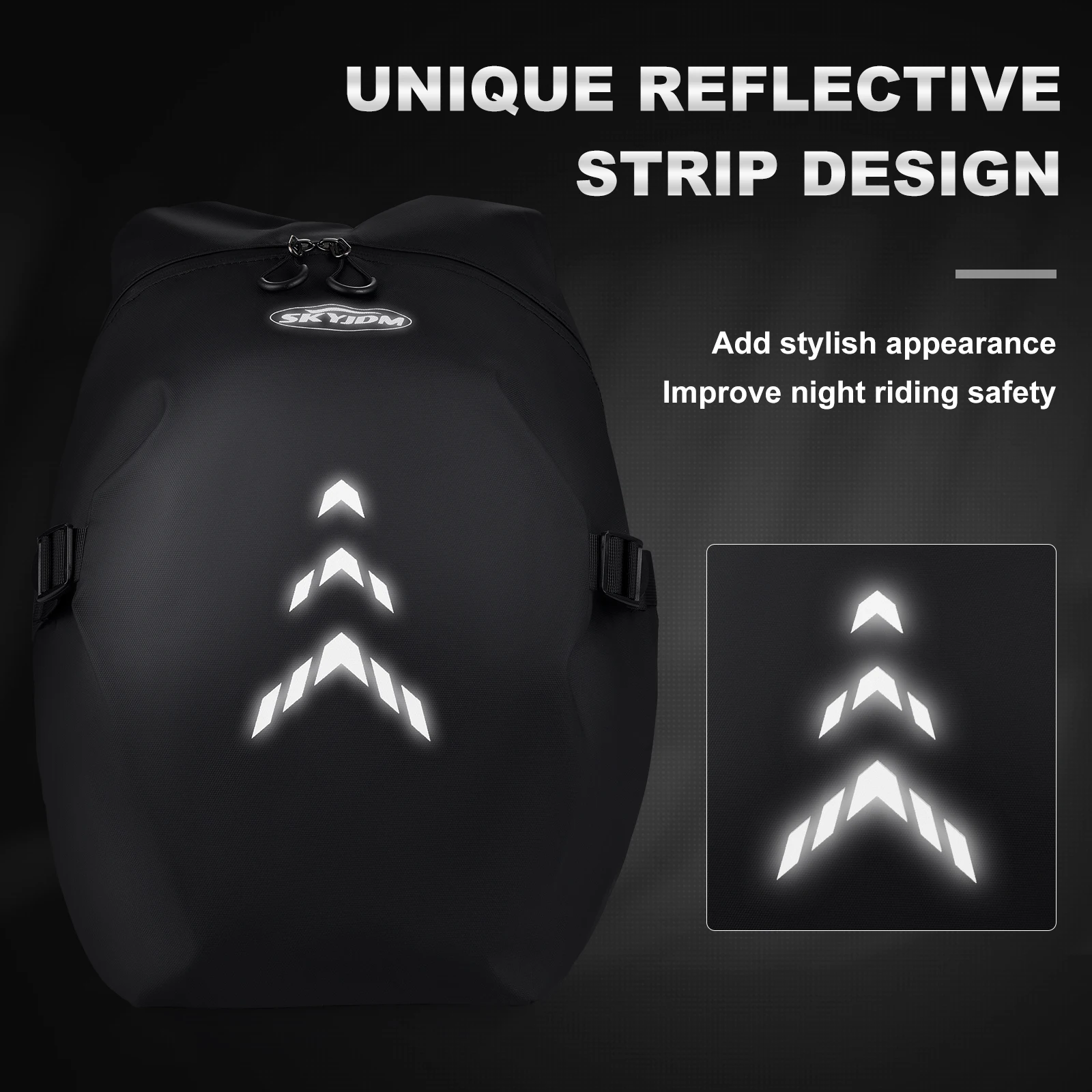 

Dual Use Waterproof Helmet Bag Motorcycle Tail Bag 40L-50L Box Rear Seat Bag Large Capacity Rider Backpack Motorbike Accessories