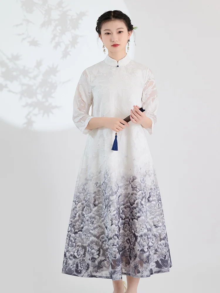 

Новинка весны 2022, женская юбка трапециевидной формы с цветочным принтом Dr V-Ne ort Sve, классическая повседневная юбка из полиэфирного волокна Dr