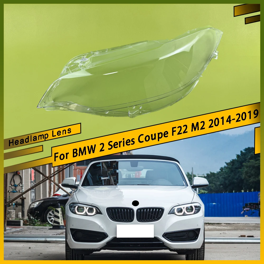 

Transparent Plexiglass Lampshade Headlight Shell Headlamp Cover Lamp Shade Lens For BMW 2 Series Coupe F22 M2 2014 - 2019