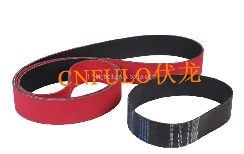 coating rubber timing belt 3M 8M L T10 red green colour