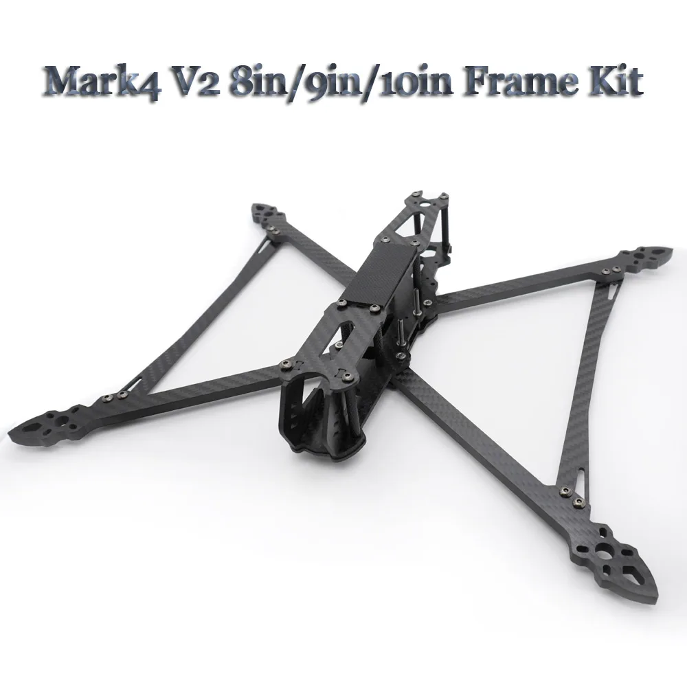 Mark4 V2 Mark 4 8 pollici 367mm / 9 pollici 387mm / 10 pollici 427mm 3K Full Carbon Fiber TrueX Frame per FPV Camera Kit Freestyle fatto