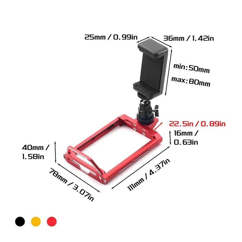 Telaio di protezione del trasmettitore in metallo e supporto per telefono per Flysky Noble NB4 Nb4pro NB4 + aereo RC telecomandato