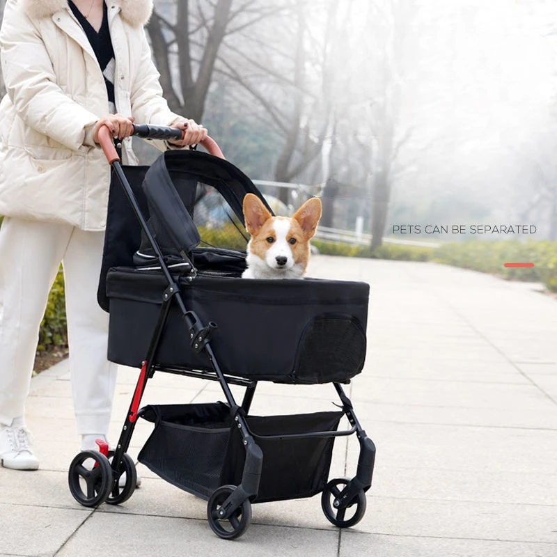 

Pet Cart Cat And Dog Universal Cart Outgoing Pet Dog Cart Single Wheel Lightweight Detachable Style Foldable