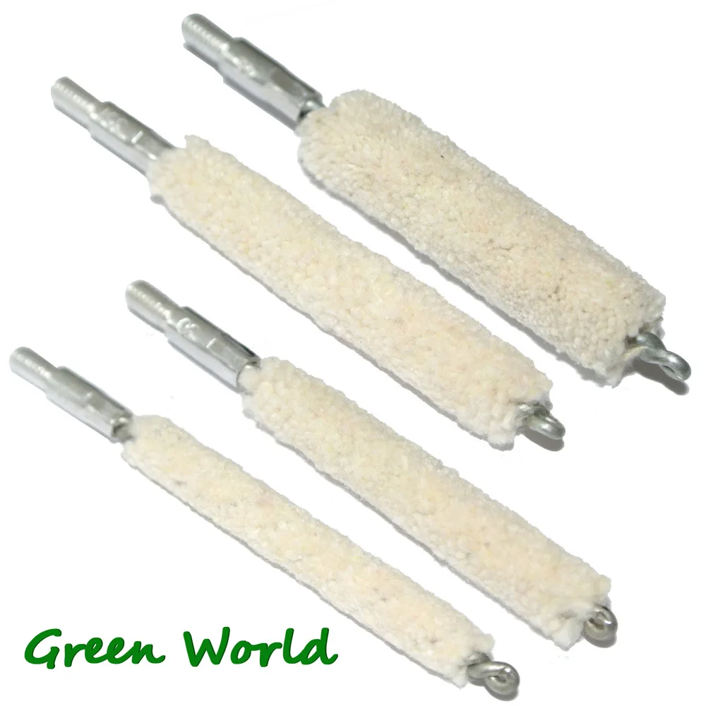 Green World 3pcs/lot .22cal-9mm Mop Brush ,Cotton Swab,Gun Clean Brush , Thread 8-32