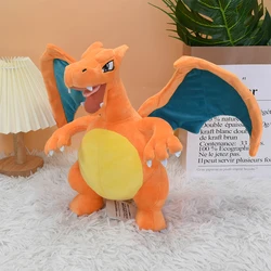 Pokémon Charizard Brinquedos de pelúcia infantil, Charizard X Y, Dragonite Cartoon e bonecas fofas Firedragon, travesseiro, presente de aniversário