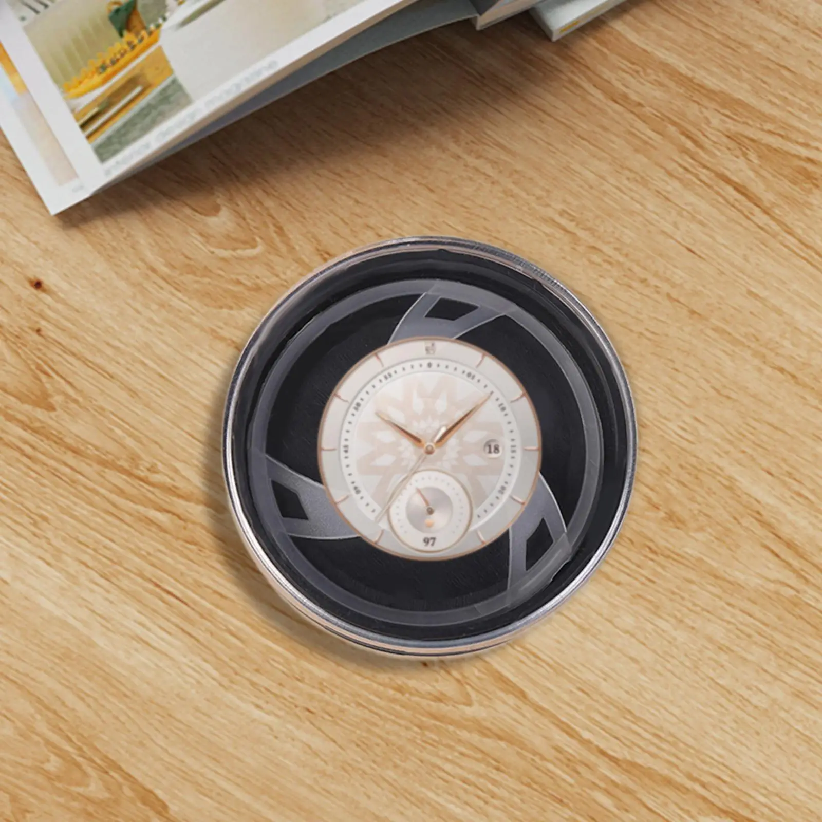 Watch Surface Storage Box for Women Men Scratch Protection Compact Decorative Transparent Top Cover Watch Accessories Case