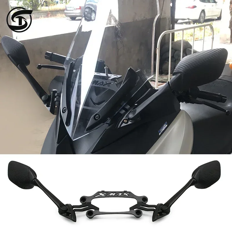 

Motorcycle Accessories for Yamaha Xmax300 X-MAX300 Xmax 300 250 2017-2022 2021 2022 Modified Rearview Mirrors Expansion Rack