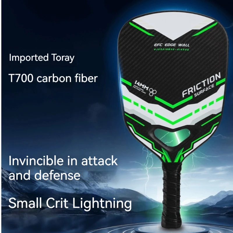 Carbon Fiber Single Racket Racket Cover/ 1 Bag 2 Balls Pickleball Paddle T700 Frosted High-end Professional Sports