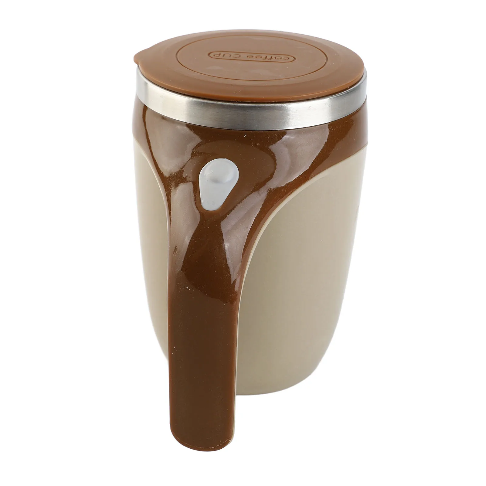 Caneca de mistura inteligente elétrica de aço inoxidável de 380ml – Copo de café com agitação magnética automática com bateria recarregável