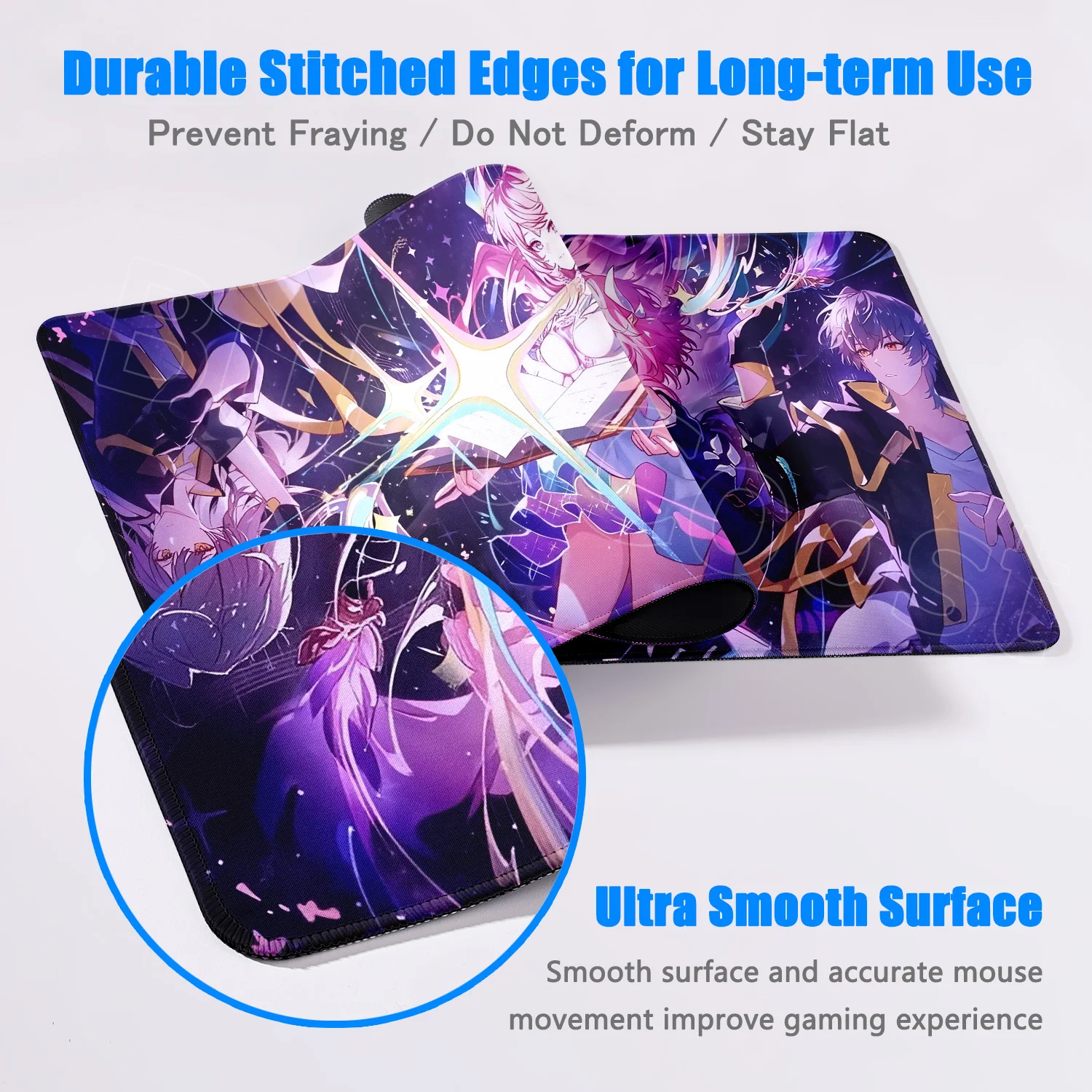 Beautiful Cute Pink Anime Cyrene Mouse Pad Honkai Star Rail Large Mousepad Computer Keyboard XXL Pc Gaming Accessories Desk Mat