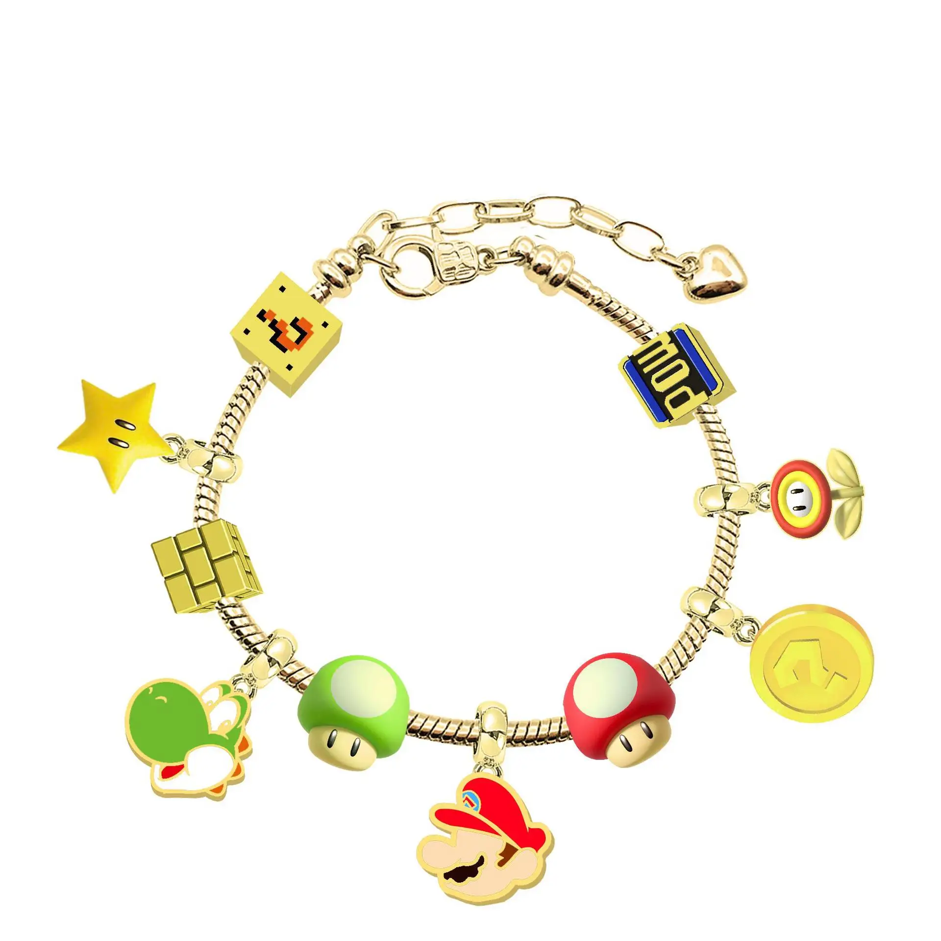 Bracciale Super Mario in stile Pandora