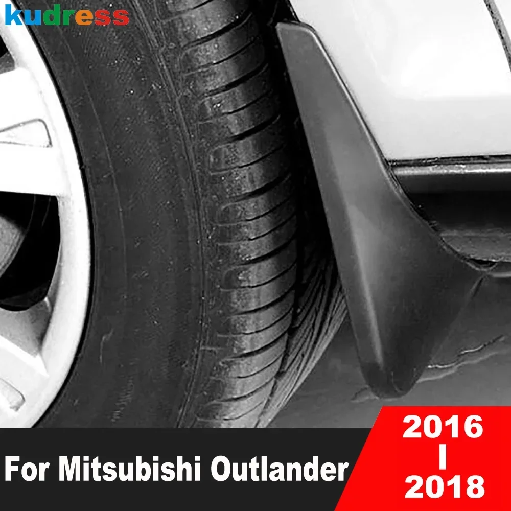 For Mitsubishi Outlander 2016 2017 2018 Car Mudguards Mudflaps Splash Guards Mud Flaps Front Rear Protector Fender Accessories