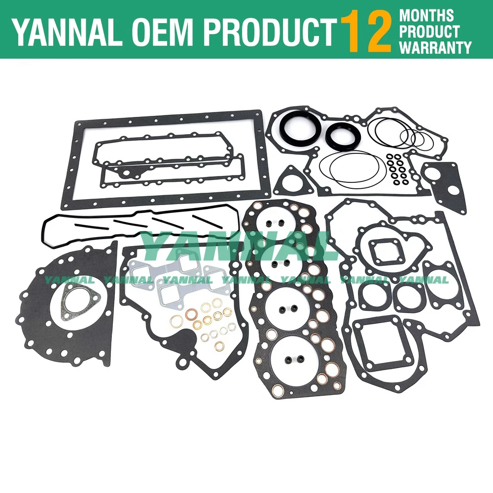 For Mitsubishi S4S S4SD Full Overhual Gasket Kit Engine F18B TCM Forklift