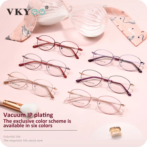 Imagen 2 del producto VICKY, nuevo diseño de marco pequeño geométrico ovalado a la moda, gafas antiluz azul, gafas de lectura para mujer, prescripción personalizable