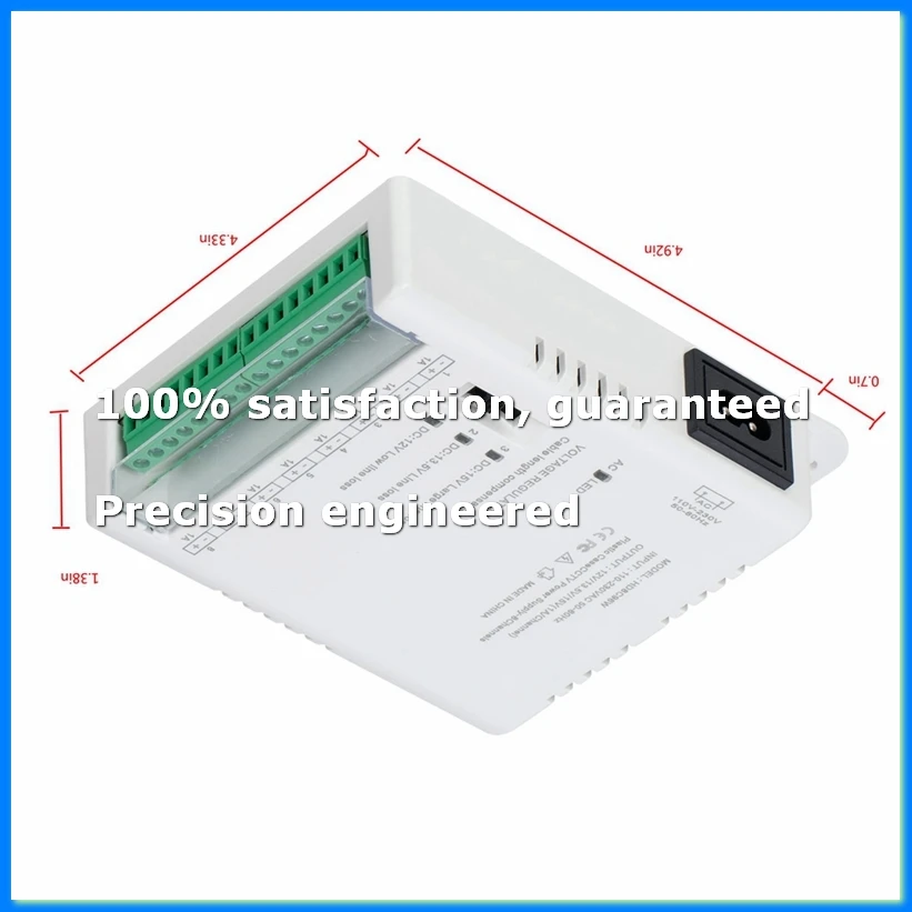 

CCTV Camera Power Supply Distribution Power Supply 90V-264VAC Input to 12V-13.8-15VDC Output 8 Channel HD8C96W-ABVP