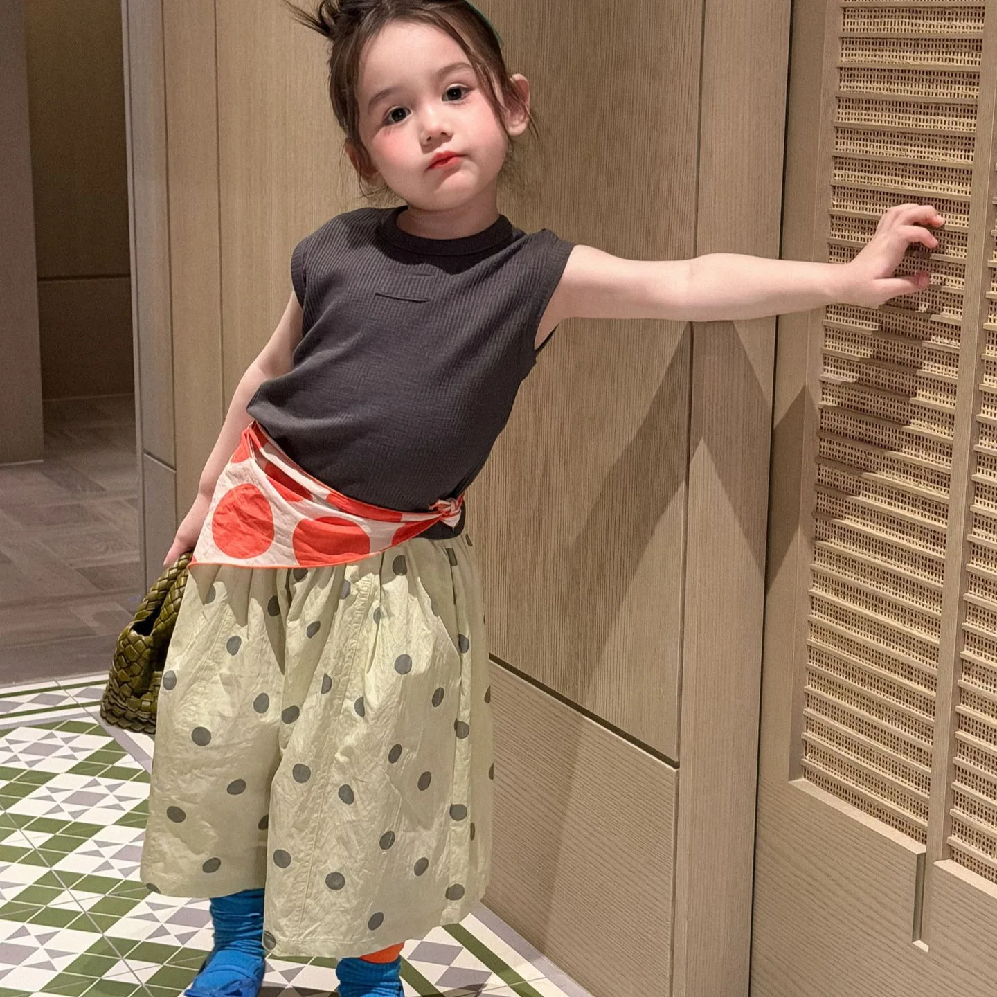 2026 summer new girls' cotton sleeveless vest Korean series