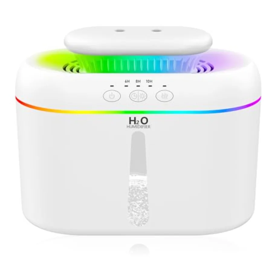 

2L humidifiers for bedroom humidifier Home Ultra-Quiet 28 dB Quiet ersized Cool Mist Air Humidifier for Baby Nursery Dual Nozzi