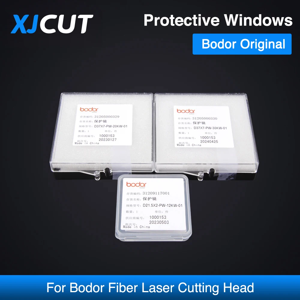 XJCUT Original Bodor Protective Windows lente ottica 27.9x4.1 30x5 37x7 lente Laser a fibra per testa di taglio Laser a fibra Bodor