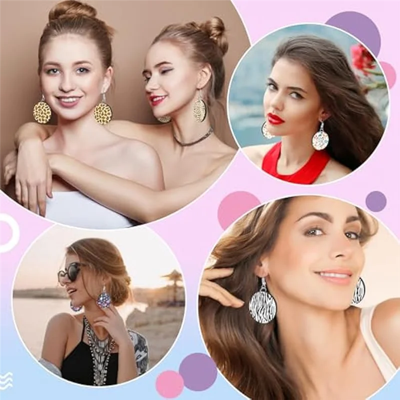 A59E-فراغات حلق التسامي مع خطافات القرط، حلقات القفز، سدادات الأذن، حامل بطاقات القرط وأكياس التعبئة والتغليف الشفافة