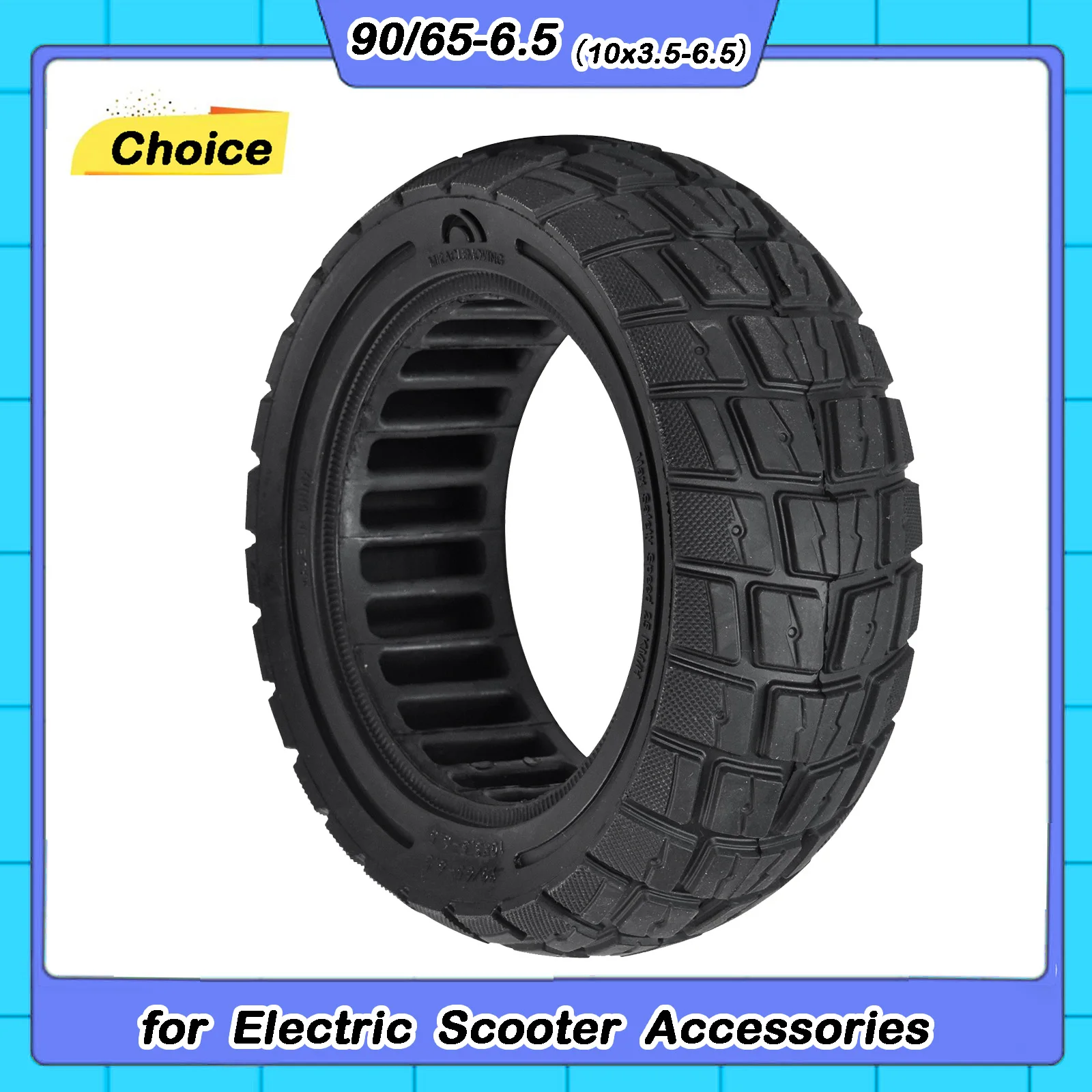 11 Inch Solid Tire for Dualtron Thunder for Kaabo for Zero Scooter 90/65-6.5 Shock Absorbing Explosion-proof Tyre Accessories