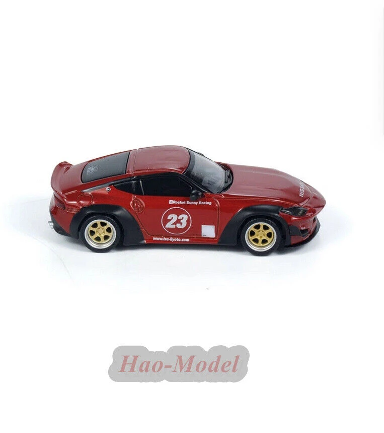 MINIGT 1/64 Dla Nissan Z Pandem Model samochodu Stop Diecast Metal Symulacja Zabawki Chłopcy Prezenty urodzinowe Hobby Wyświetlacz Ozdoby Czerwony