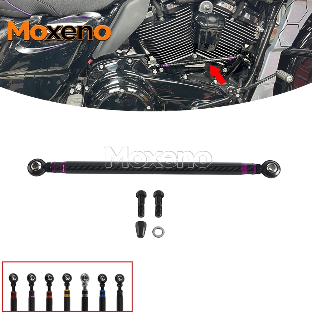

Carbon Fiber Shifter Rod Motorcycle Adjustable Clutch Shift Linkage For Harley Touring Road Glide King Softail Trike 1986-2026