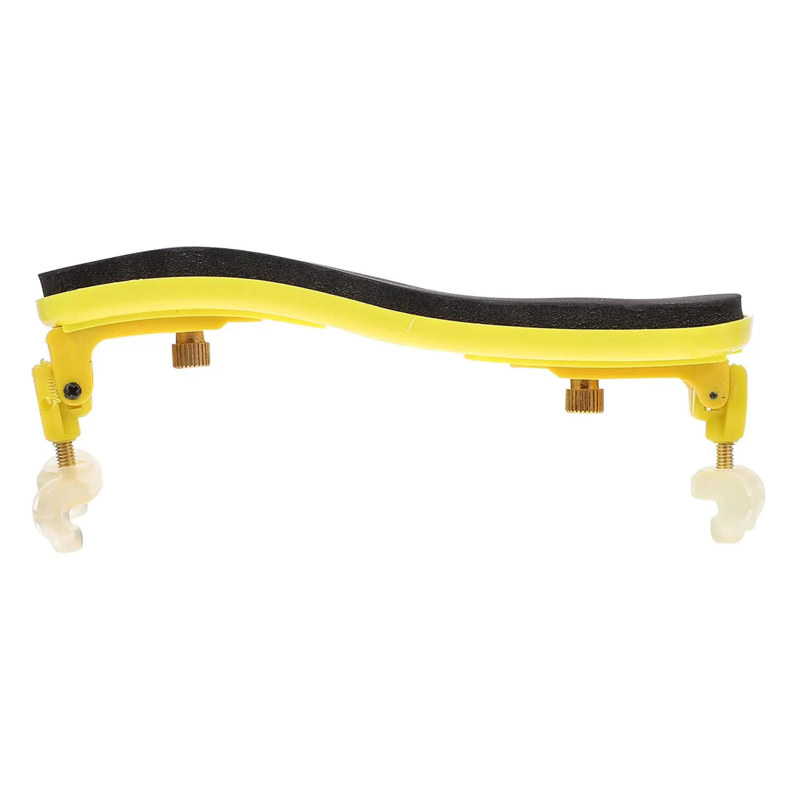 

Colorful Violin Shoulder Rest Curved Design Back Pressure Relief Rubber Material Yellow Child Accessories Portable Holder Fine