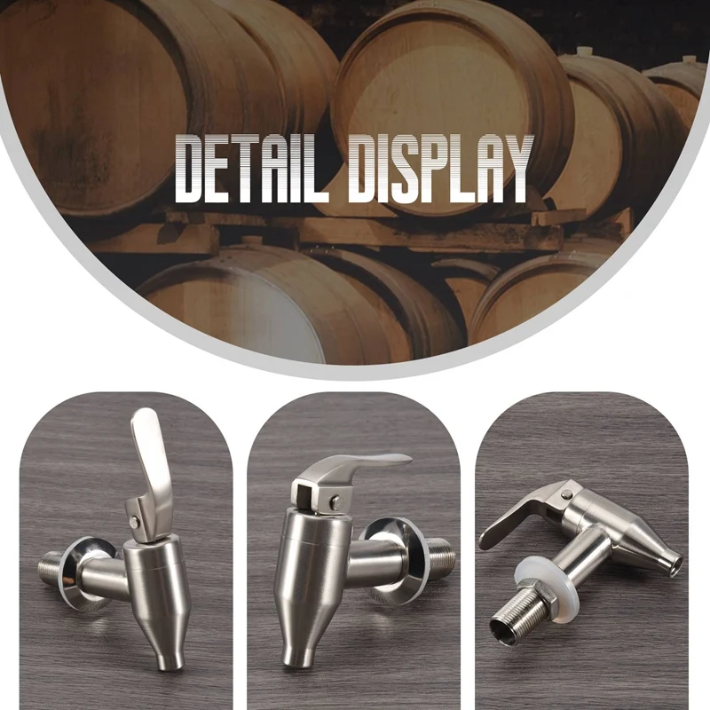 Beverage Dispenser Replacement Spigot,Stainless Steel Polished Finished, Water Dispenser Replacement Faucet