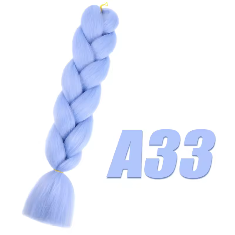 Synthetic Kanekalon Crochet Hair Braiding Hair Pre Stretched Curly Jumbo Braids Extensions Hair Accessories For Girls Braids - Image 36