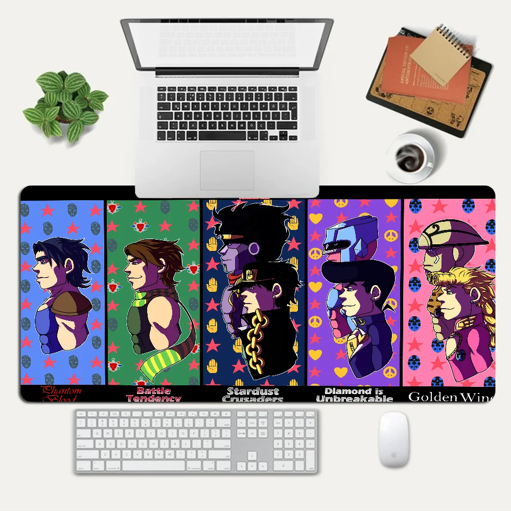 Jojo Bizar Avontuur Muismat Custom Huid Bureaublad Mat Kawaii Gaming Accessoires Studenten Schrijfblok Voor Pc Computer