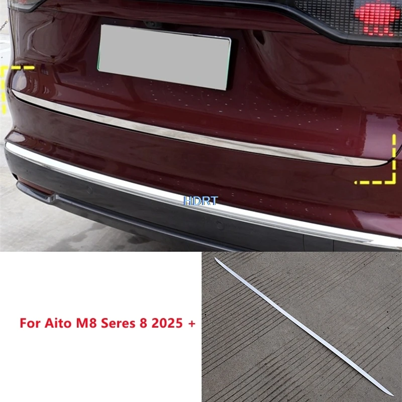 

Car Styling Rear Trunk Tail Gate Trim Body Kit Protector Decoration Accessories Exterior Sticker Fit For Aito M8 Seres 8 2025 +