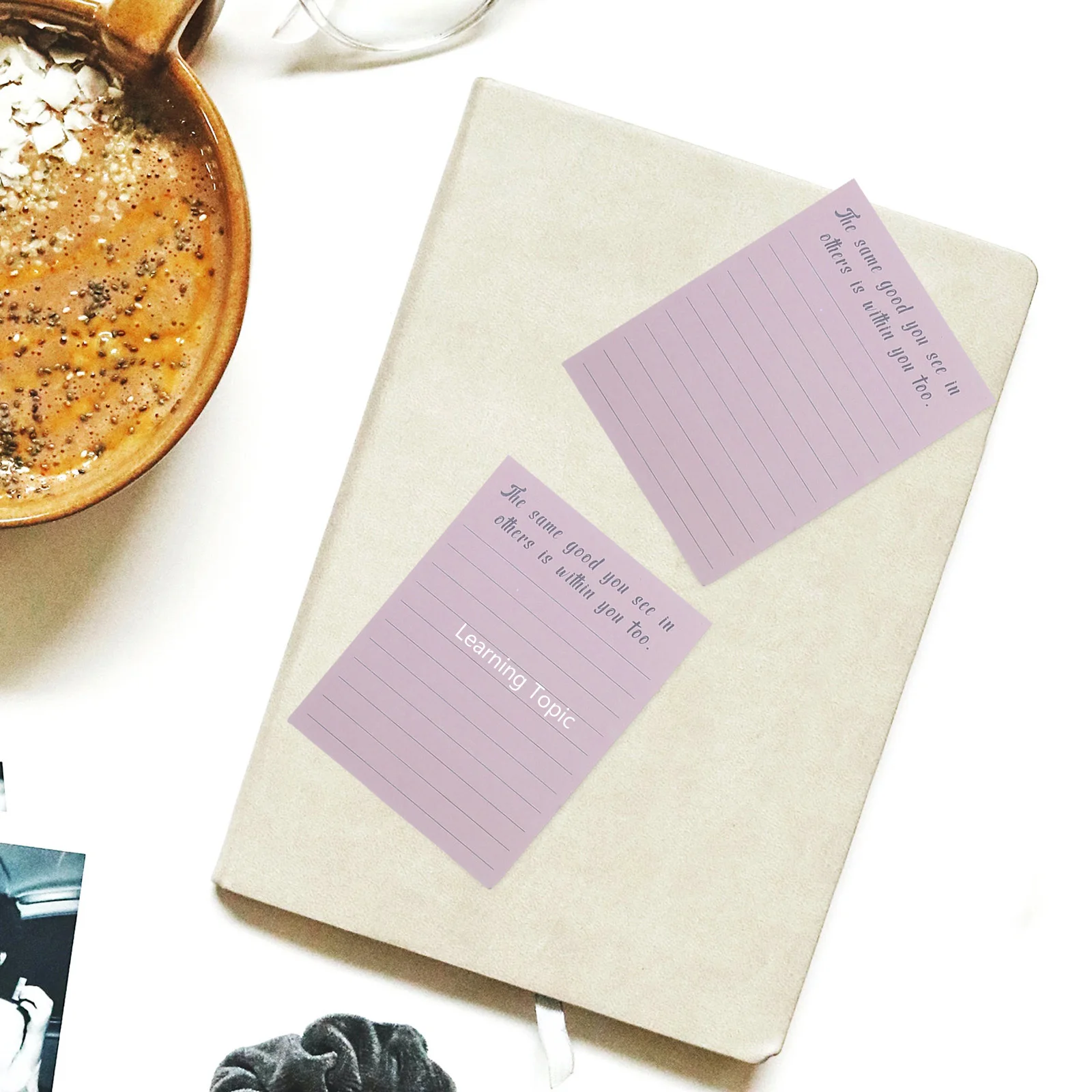 

8 Books Small Self-Stick Note Pads Cute Japanese Stationery Supplies Office Memo Stickers Vintage Reminder Notepad