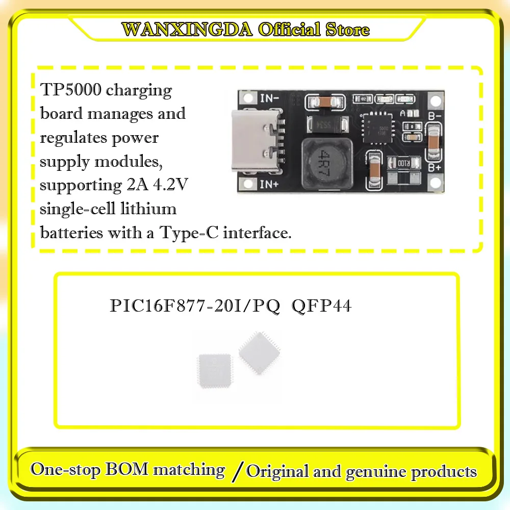 PIC16F877-20I/PQ TP…
