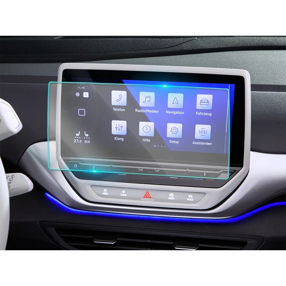 ل Volkswagen VW ID.4 2020-2021 سيارة فيديو لتحديد المواقع والملاحة شاشة LCD الزجاج المقسى طبقة رقيقة واقية المضادة للخدش الملحقات #1