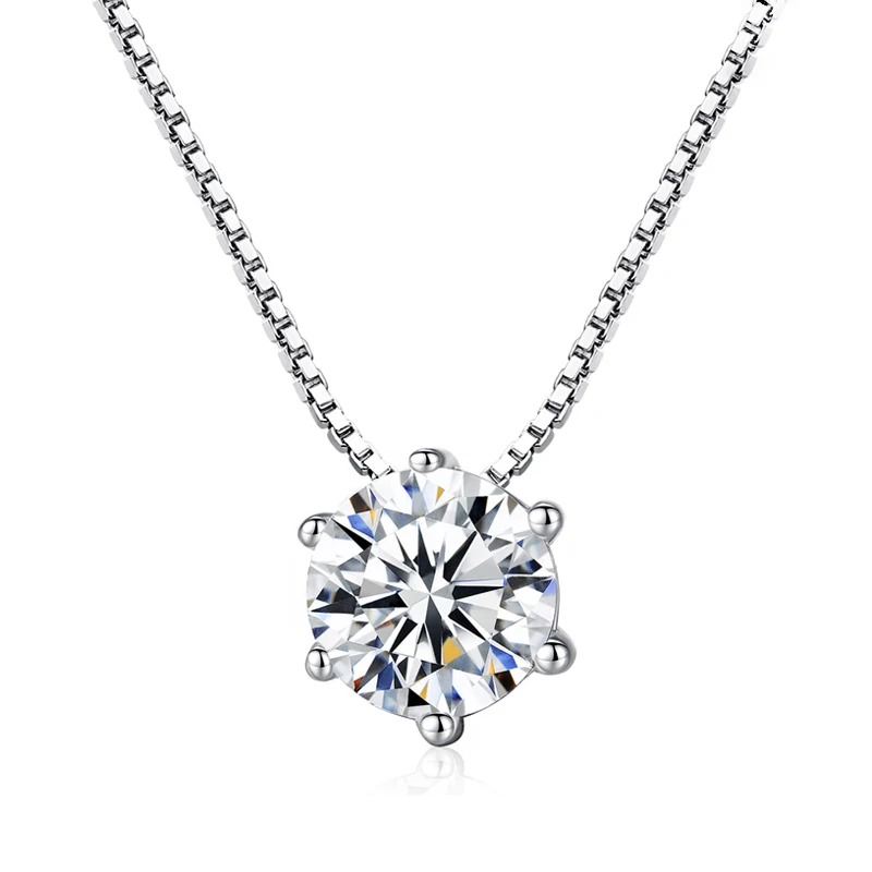 Hot moda wykwintne okrągły Rhinestone wisiorki naszyjniki 925 srebro półokrągła CZ Choker naszyjnik damska biżuteria na prezent — zdjęcie 2