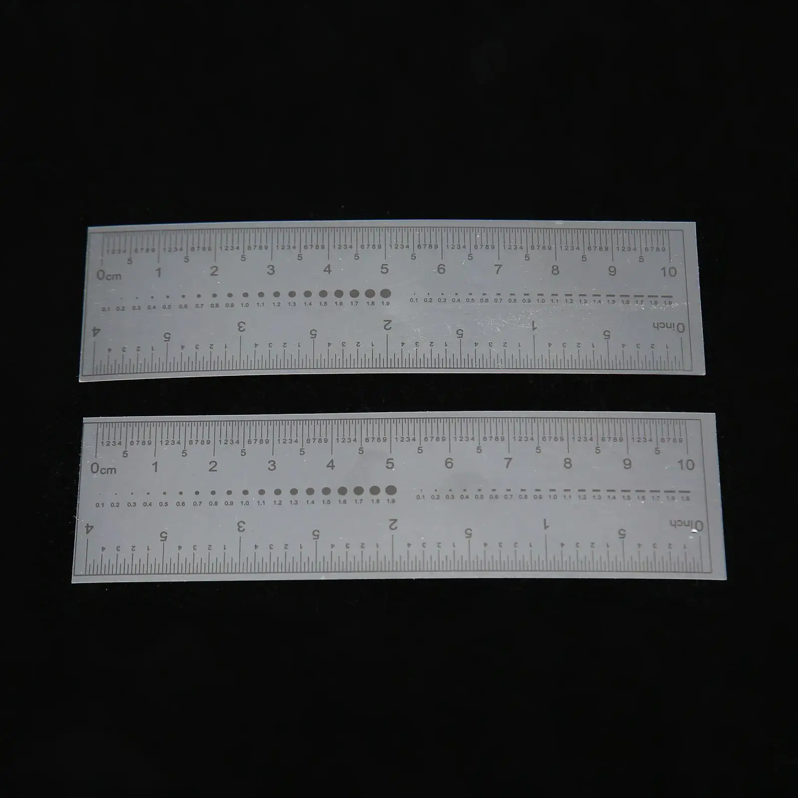 Règle de mesure des ongles, outil en PVC Transparent pour faux précis pour la mesure des ongles