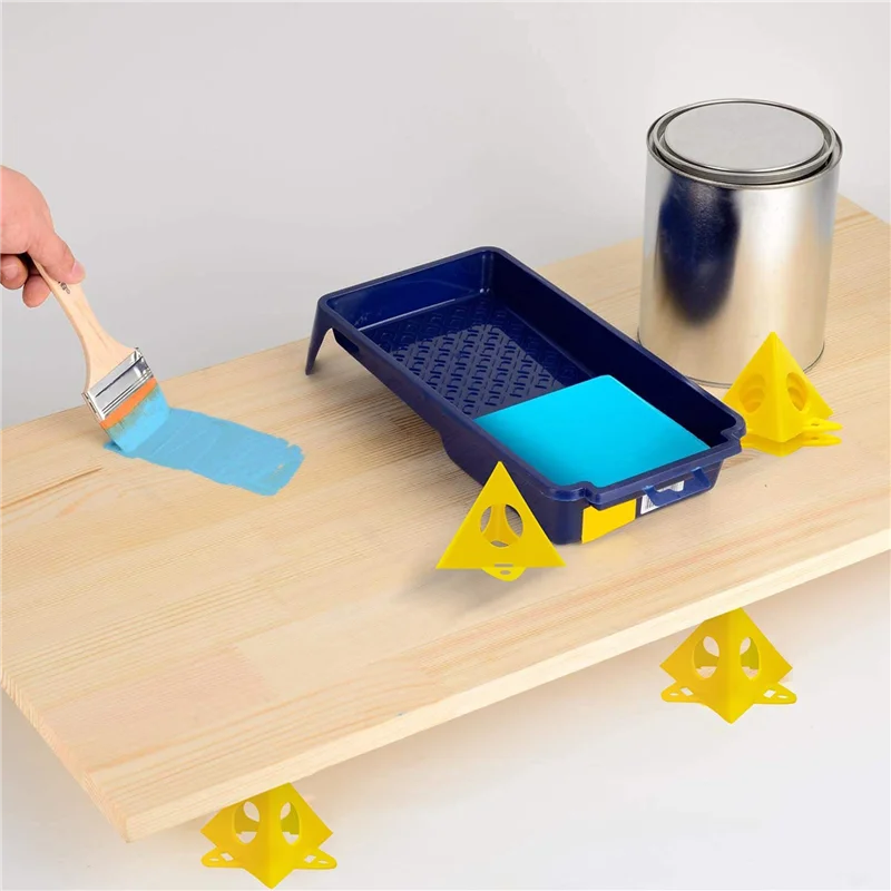 Soportes piramidales de pintor de B97A-40Pcs, soportes de pintura para gabinetes para elevadores de puertas de gabinetes de lona, soportes de soporte de lienzo de pintura para verter