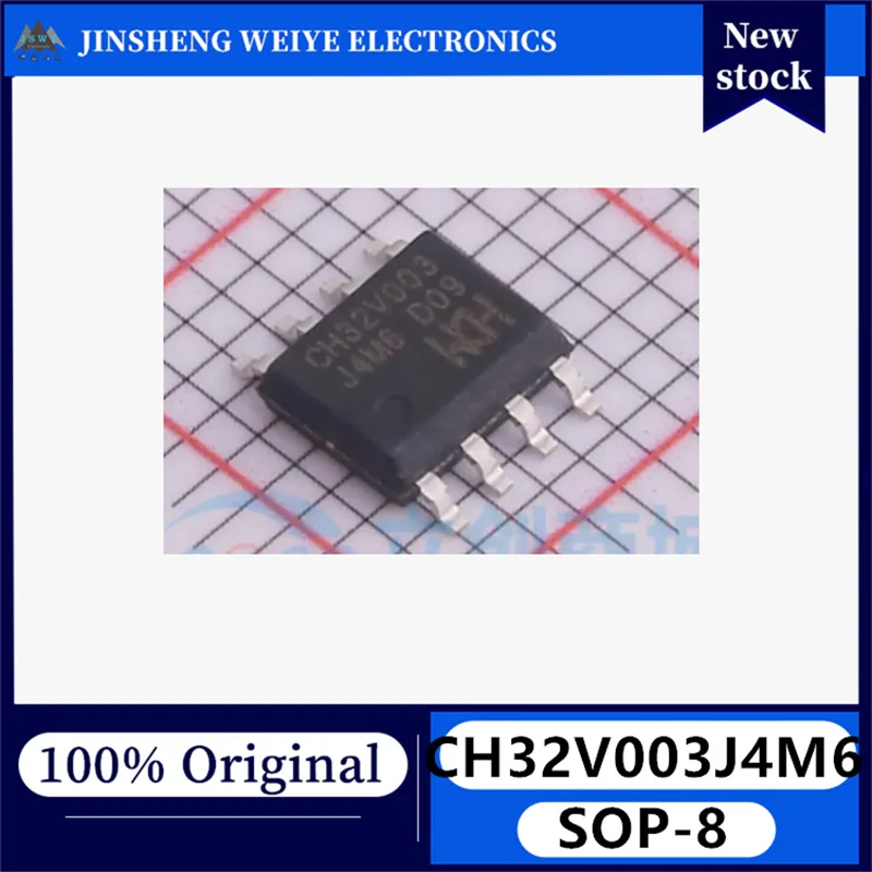 (30/100 pieces) Original CH32V003J4M6 CH32V003 SOP-8 RISC-V core 32-bit microcontroller MCU in stock