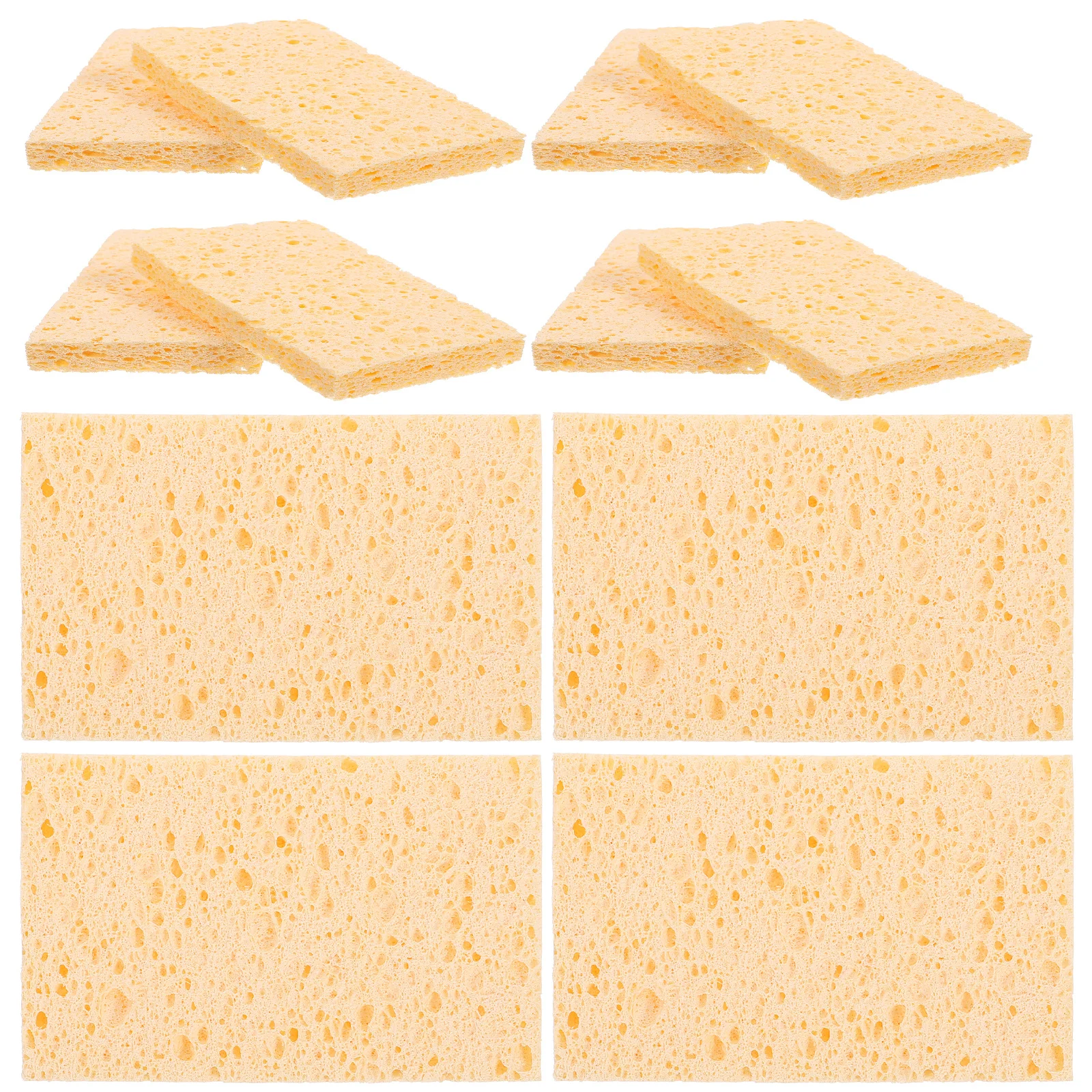 

12pcs Dish Sponge Kitchen Scrub Sponge Multi-Function Cleaning Water Absorption Durable Reusable Household Wok Sink Bathroom Tub