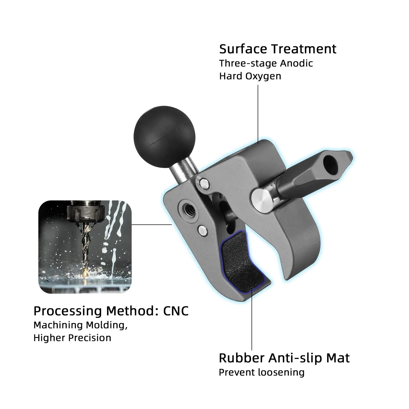 FANAUE Handlebar Clamp Mount Base mobile phone holder stand Support bracket Motorbike motorcycle Bicycles ATV/UTV for RAM Mounts