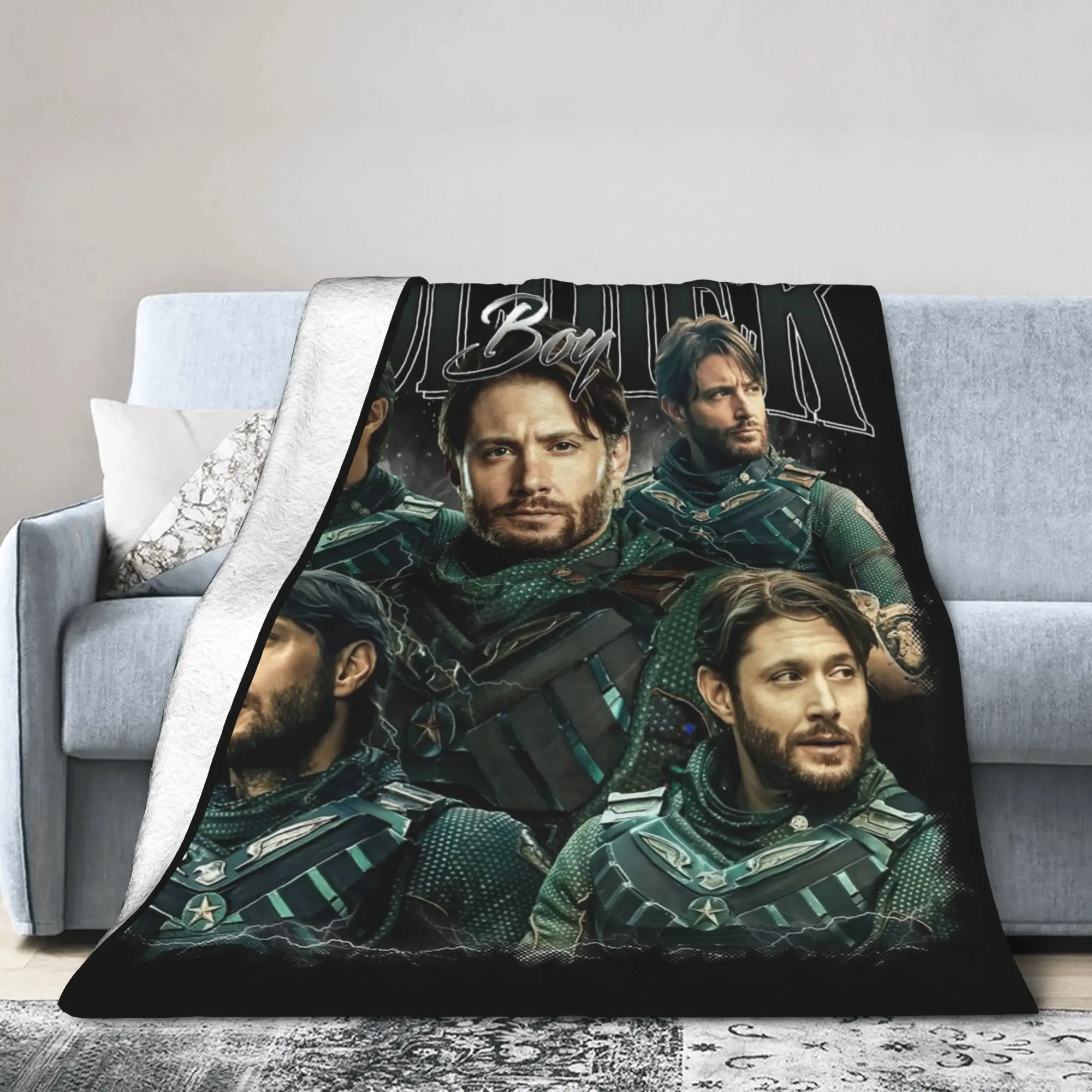 Soldier Boy Version 2 The Boys Blankets Fleece Print  Multi-function Super Soft Throw Blankets for Sofa Bedroom Bedspread
