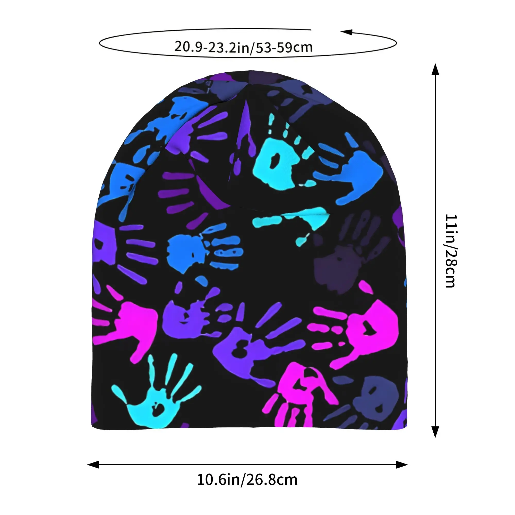 Gorros   Outdoor Hats Neon Touch Prints Thin Hat Bonnet Hipster Skullies Beanies Caps Men Women's Earmuffs