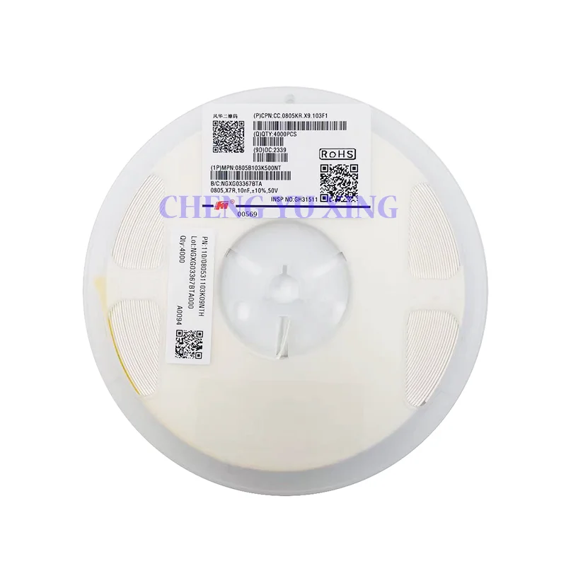 

0805 10nF 10% X7R 103 50V,0805B103K500NT,4000 PCS,SMD конденсатор