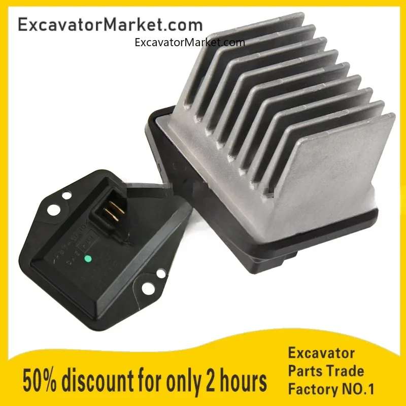 For Kobelco 200 250 260 350 460-8 Excavator Air Conditioning Blower Heater Resistor Speed Governor Excavator Accessories