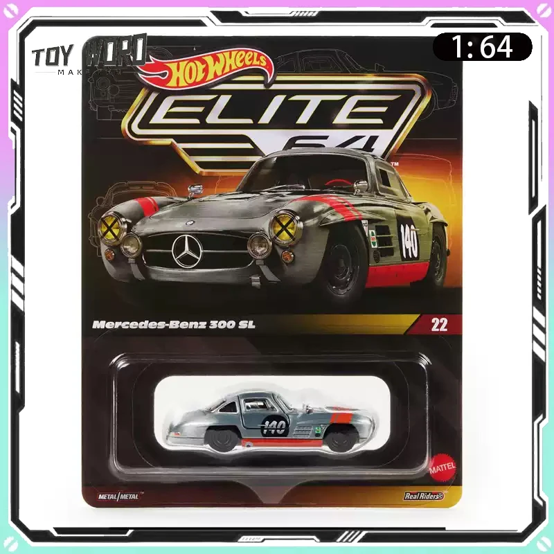 hot-wheels-elite-series-mercedes-benz-300-sl-voiture-miniature-a-portes-ouvrables-modele-retro-classique-de-voiture-de-sport-objet-de-collection-cadeau