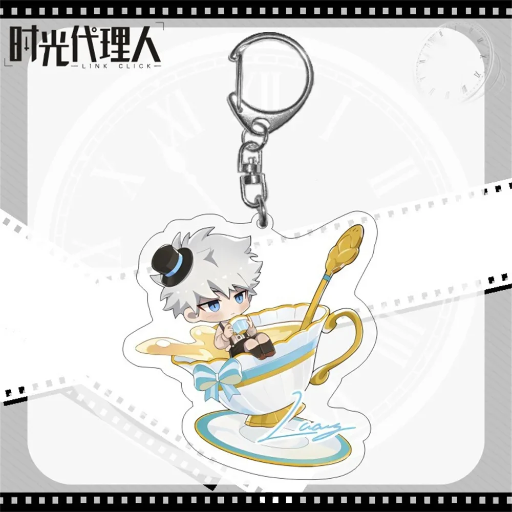 New nime Link Click Q Version Cosplay KeyChain Cheng Xiaoshi Lu Guang Shiguang Daili Ren Acrylic Figure Pendant Keychain Series