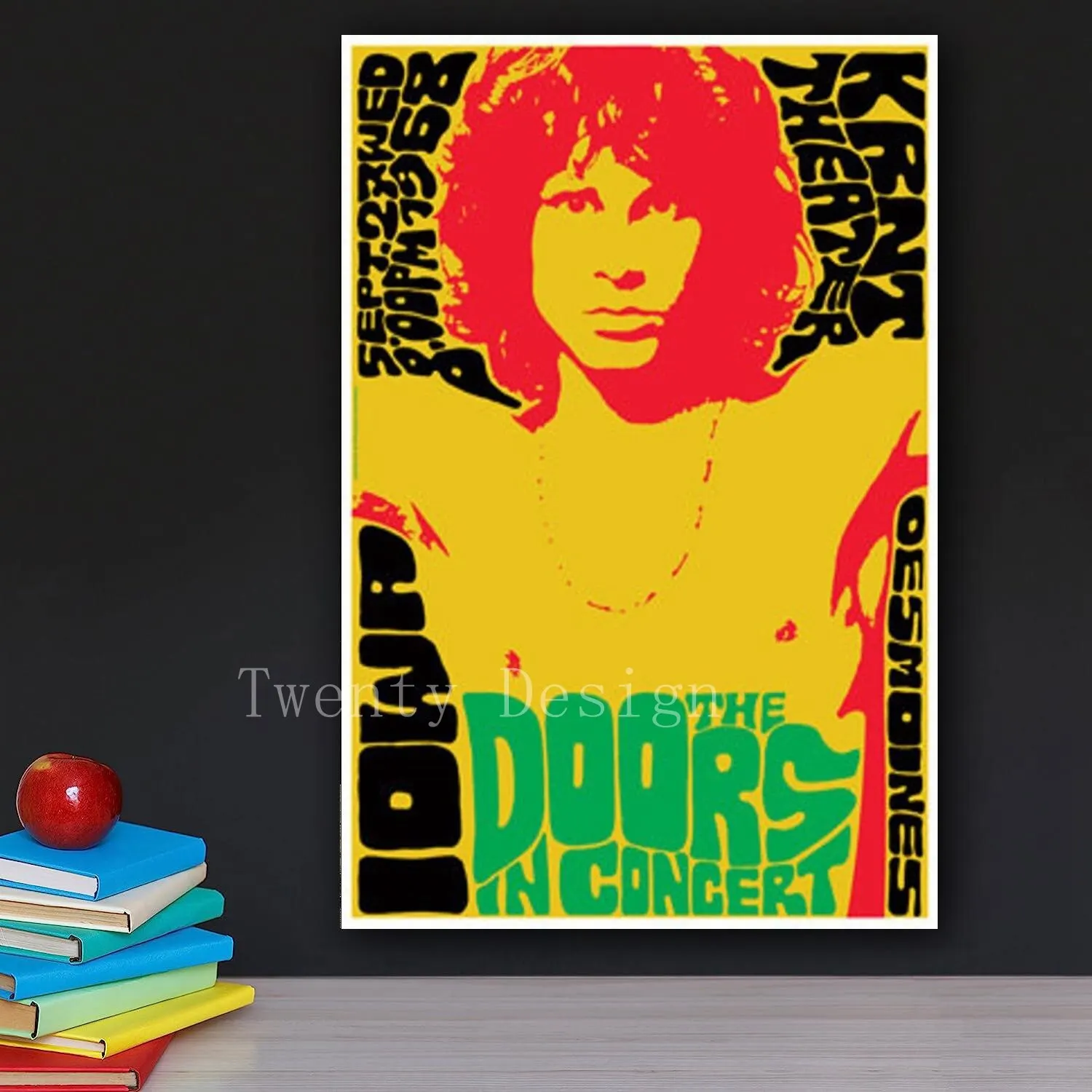 Affiche de chanteur de portes, toile d'art décoratif, tableau d'art mural moderne imprimé pour décor